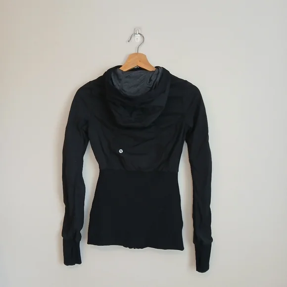 Lululemon Studio Dance Jacket Reversible Black Grey Size 4